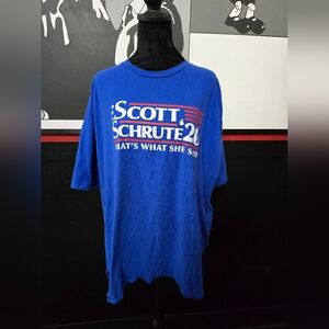 The Office XXXL Scott Schrute 2020 That's What She Said Political Tee